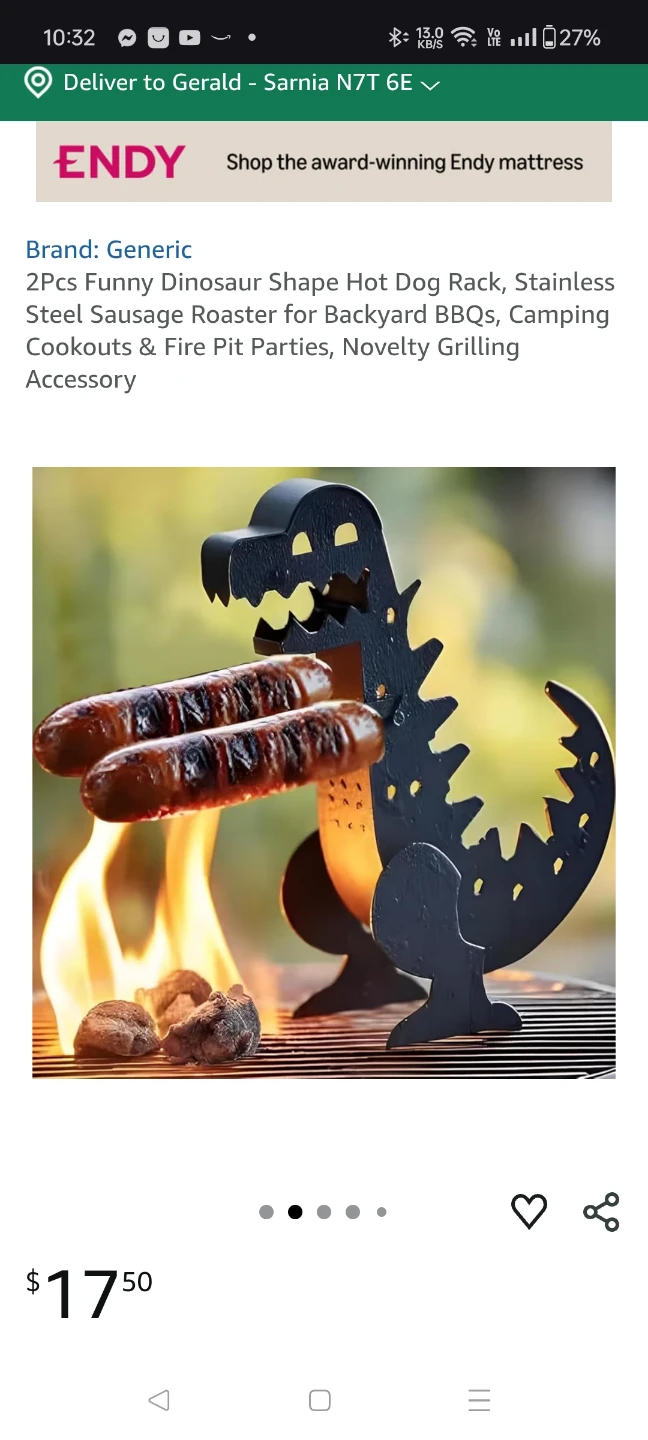 Dinosaur Hot Dog Rack - New! - photo 2