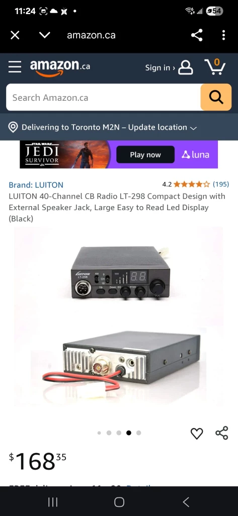 Luiton LT-298 AM/FM CB Radio - Like New! - photo 2