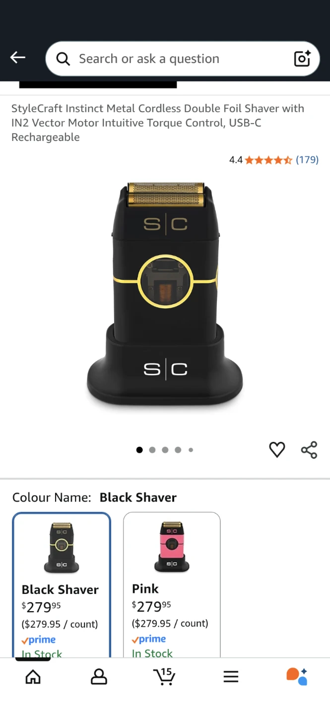 StyleCraft Instinct Metal Edition Cordless Shaver