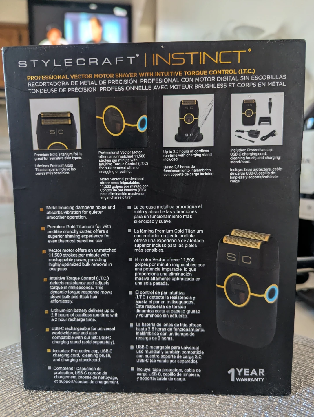 StyleCraft Instinct Metal Edition Cordless Shaver - photo 2