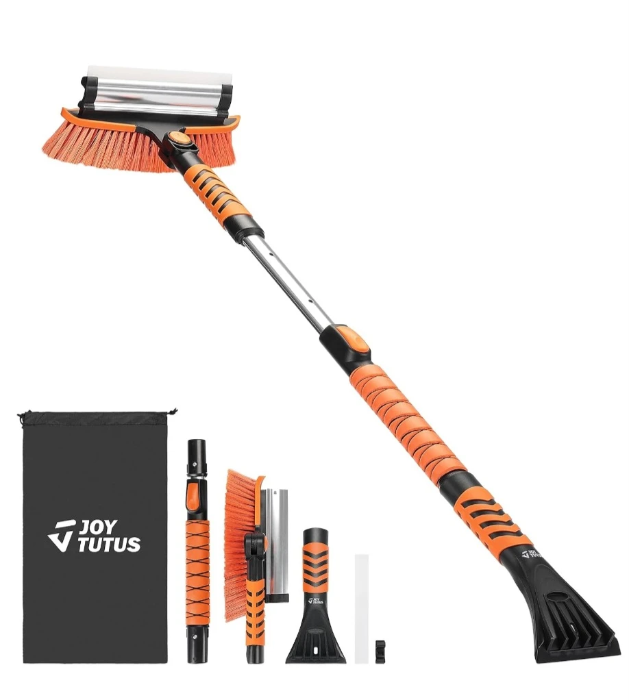 JOY TUTUS Upgraded Snow Brush & Ice Scraper