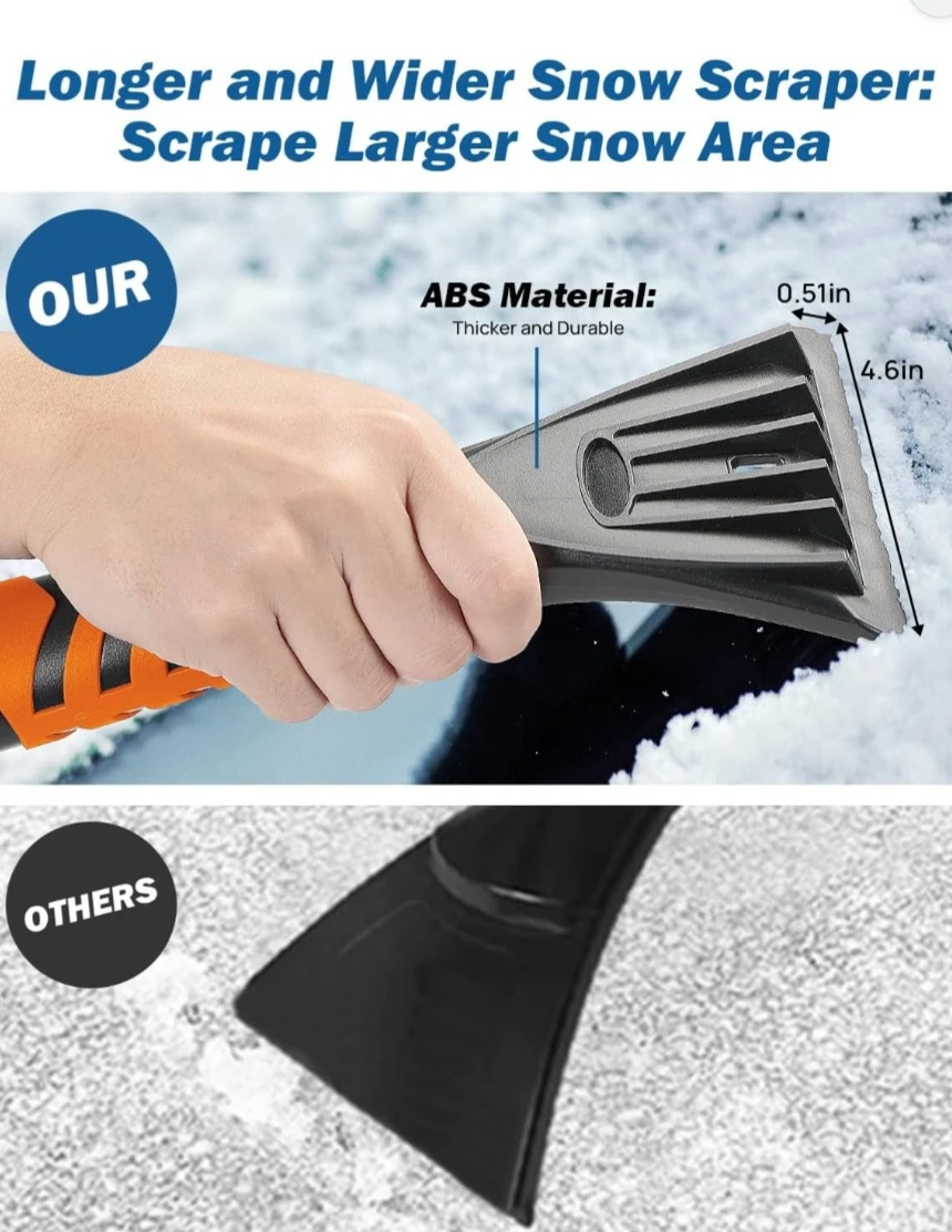JOY TUTUS Upgraded Snow Brush & Ice Scraper - photo 4