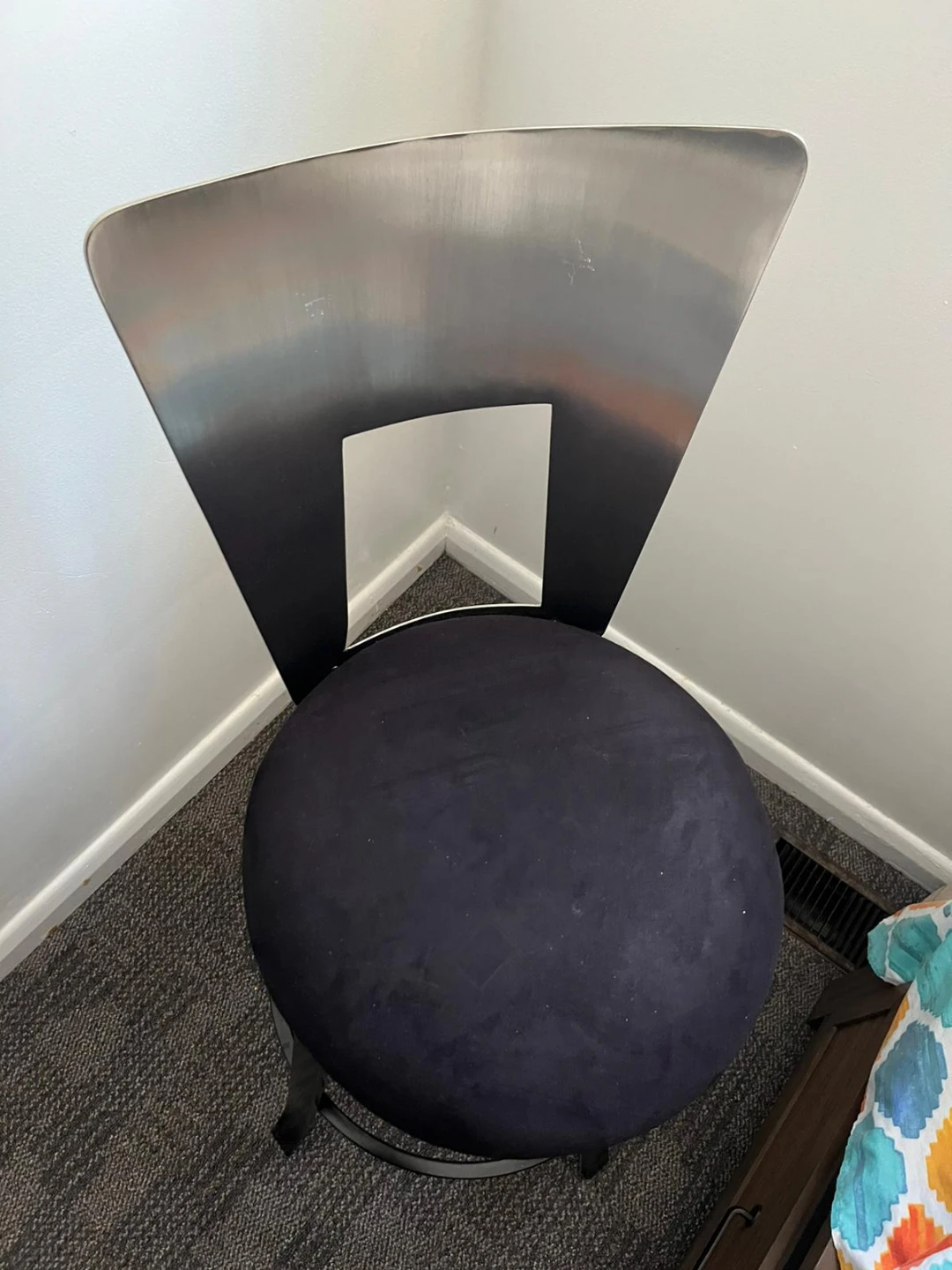 Black Swivel Bar Stool - photo 2
