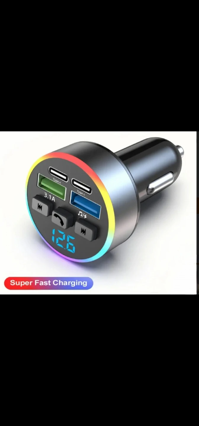 3-Port USB Car Charger - Super Fast Charging