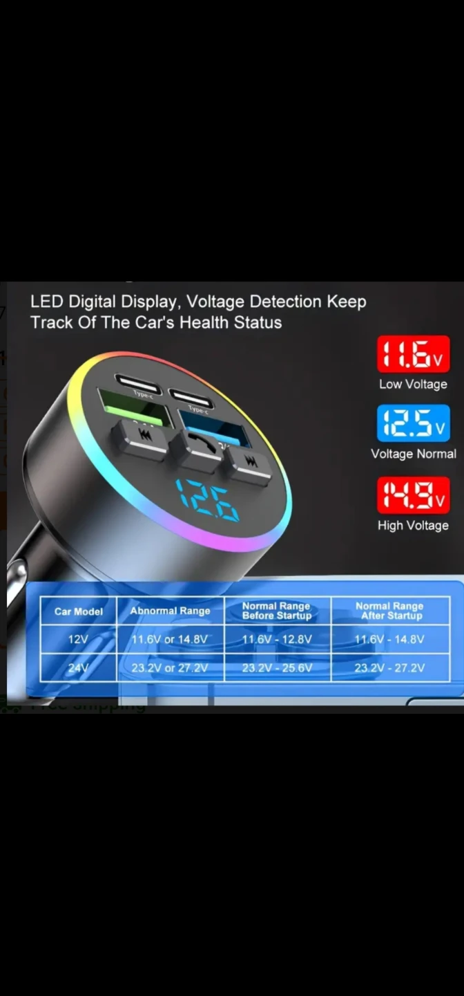 3-Port USB Car Charger - Super Fast Charging - photo 4
