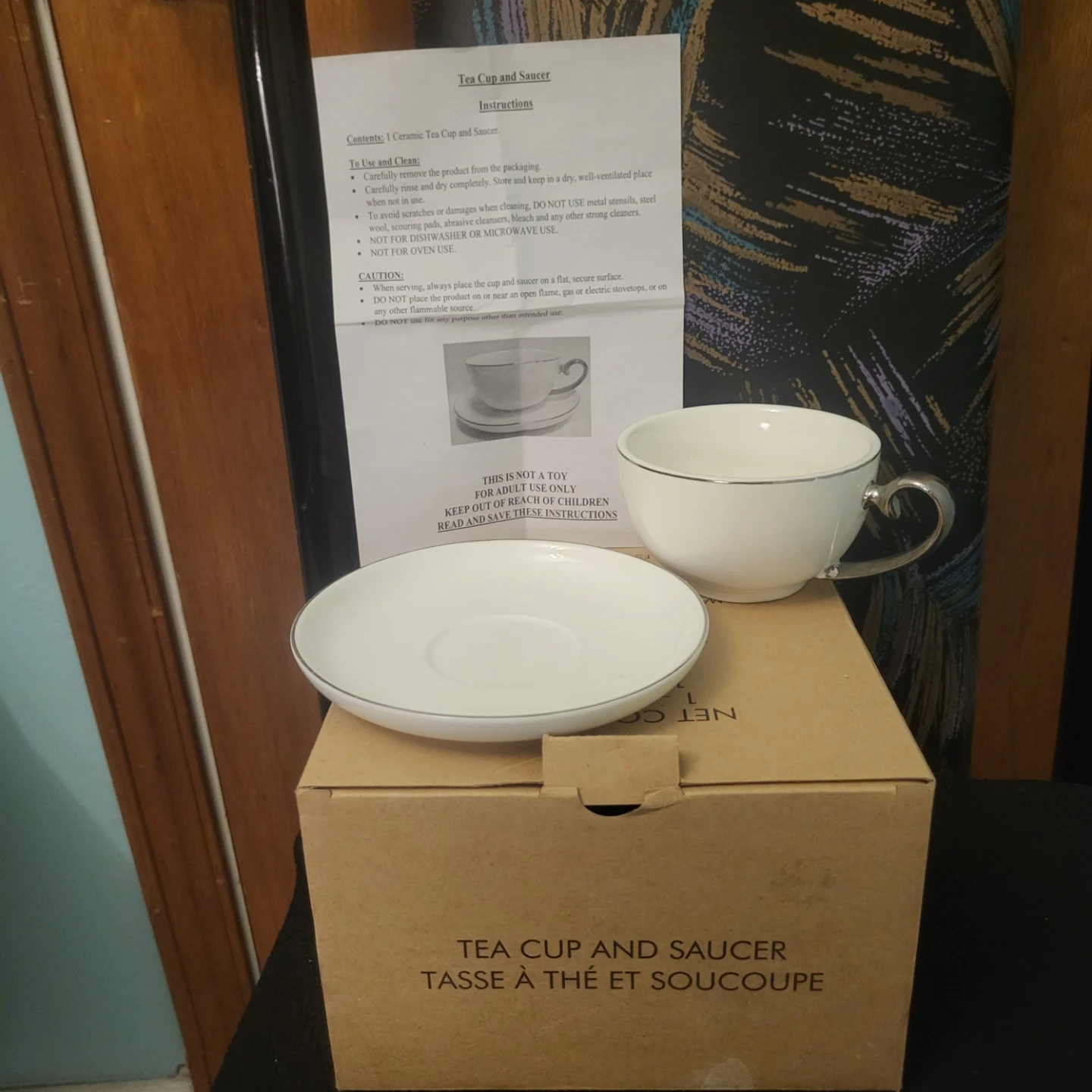 Avon Tea Cup and Saucer Set - New in Box!