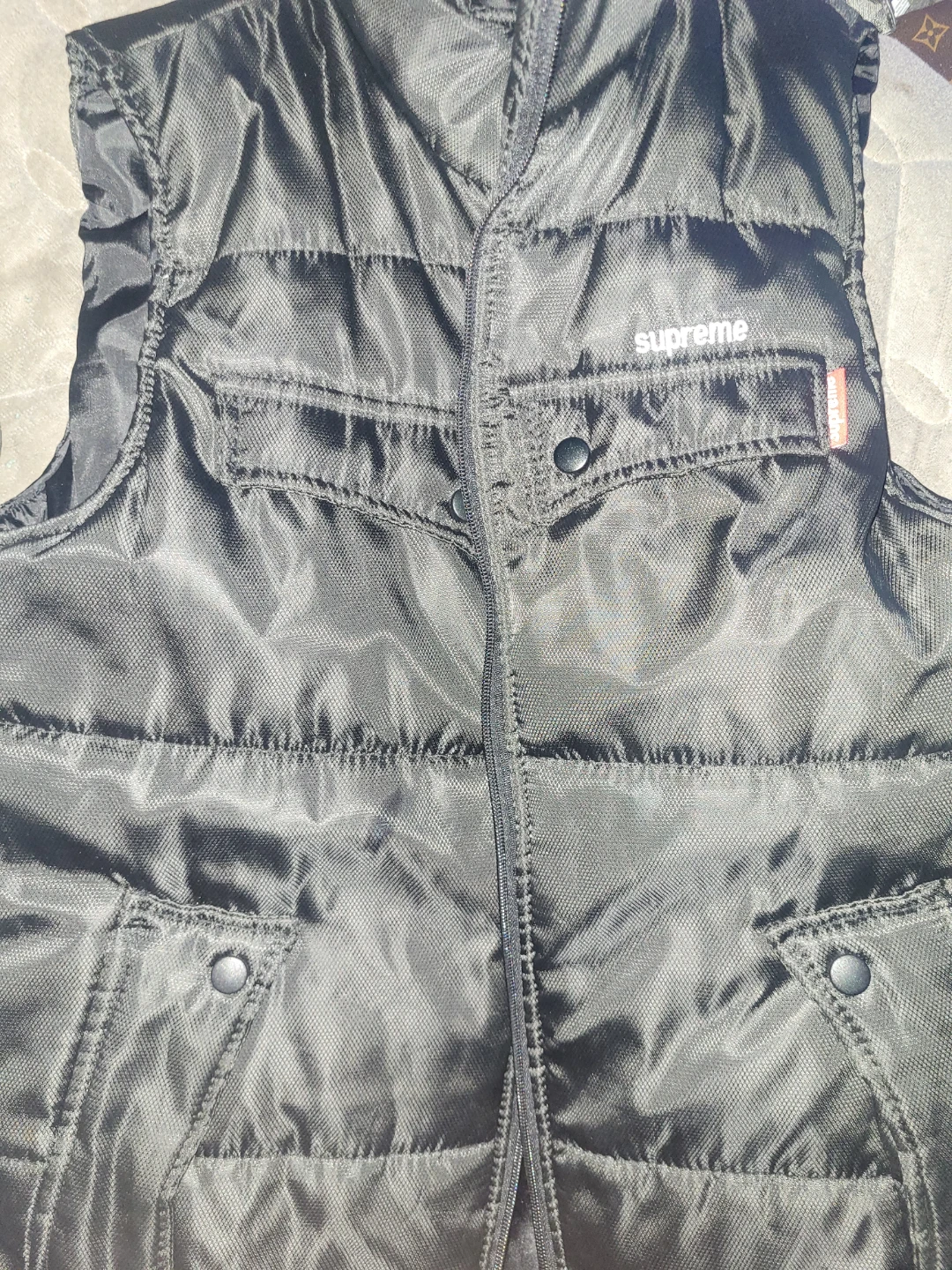 Supreme Black Puffer Vest - photo 2
