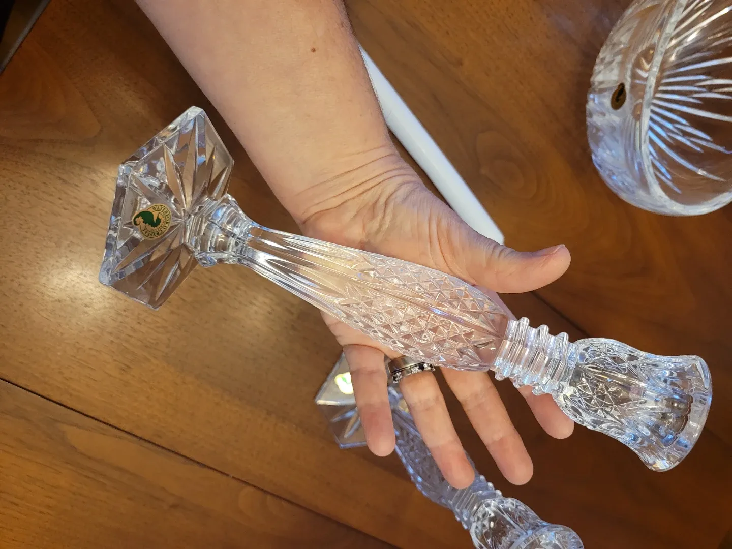 Waterford Crystal Bowl - Elegant Design & Candle Holders image indicator(8)