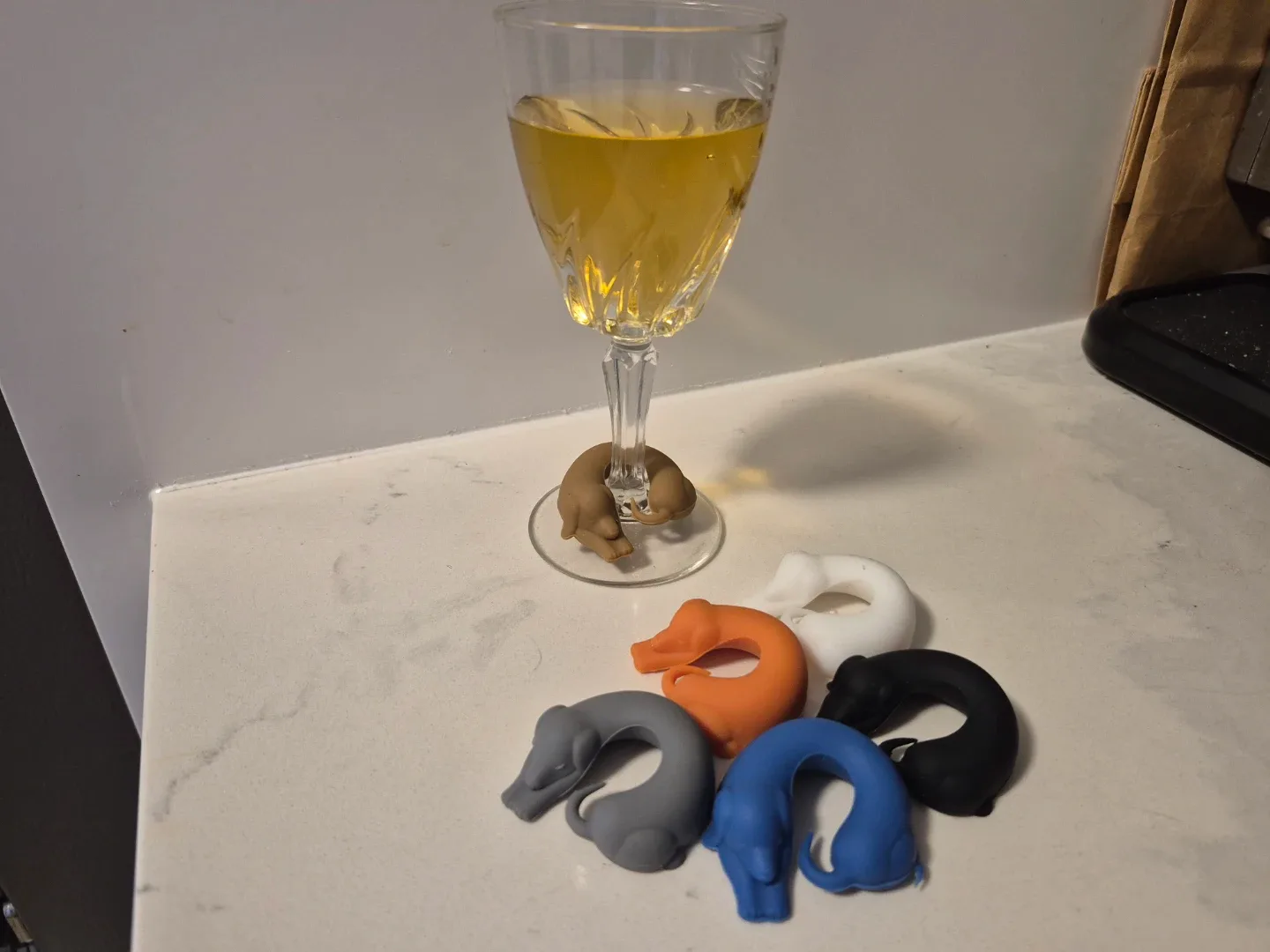 6 Dog Wine Glass Charms image indicator(2)