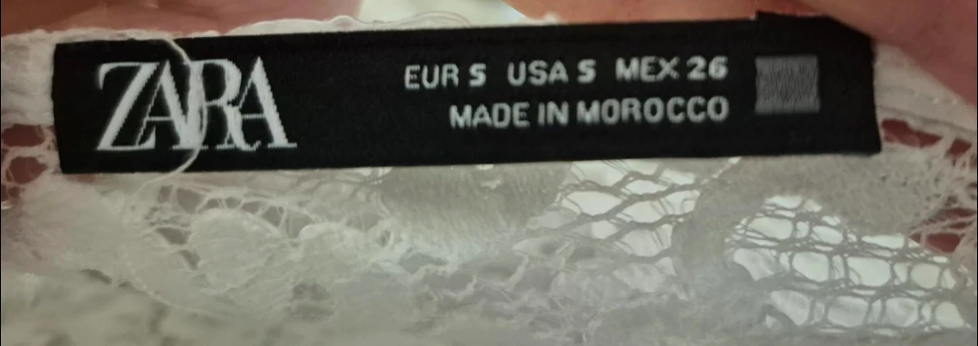 Zara White Lace Top - Size S - photo 2