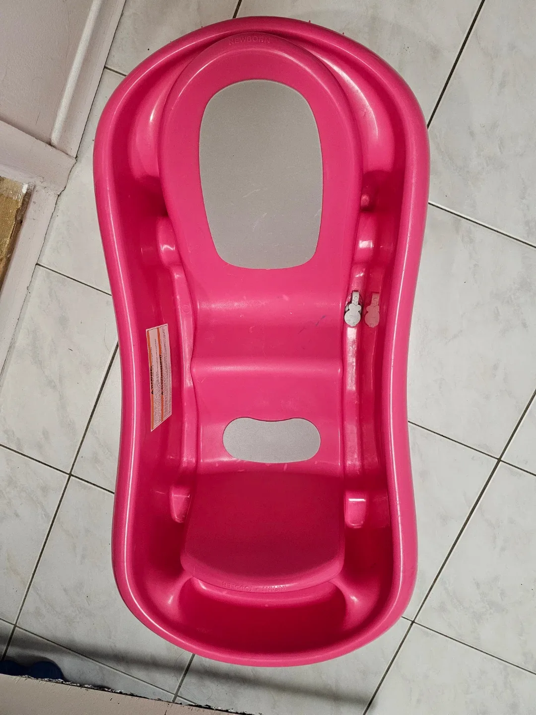 #cleanout Newborn to toddler pink baby bathtub