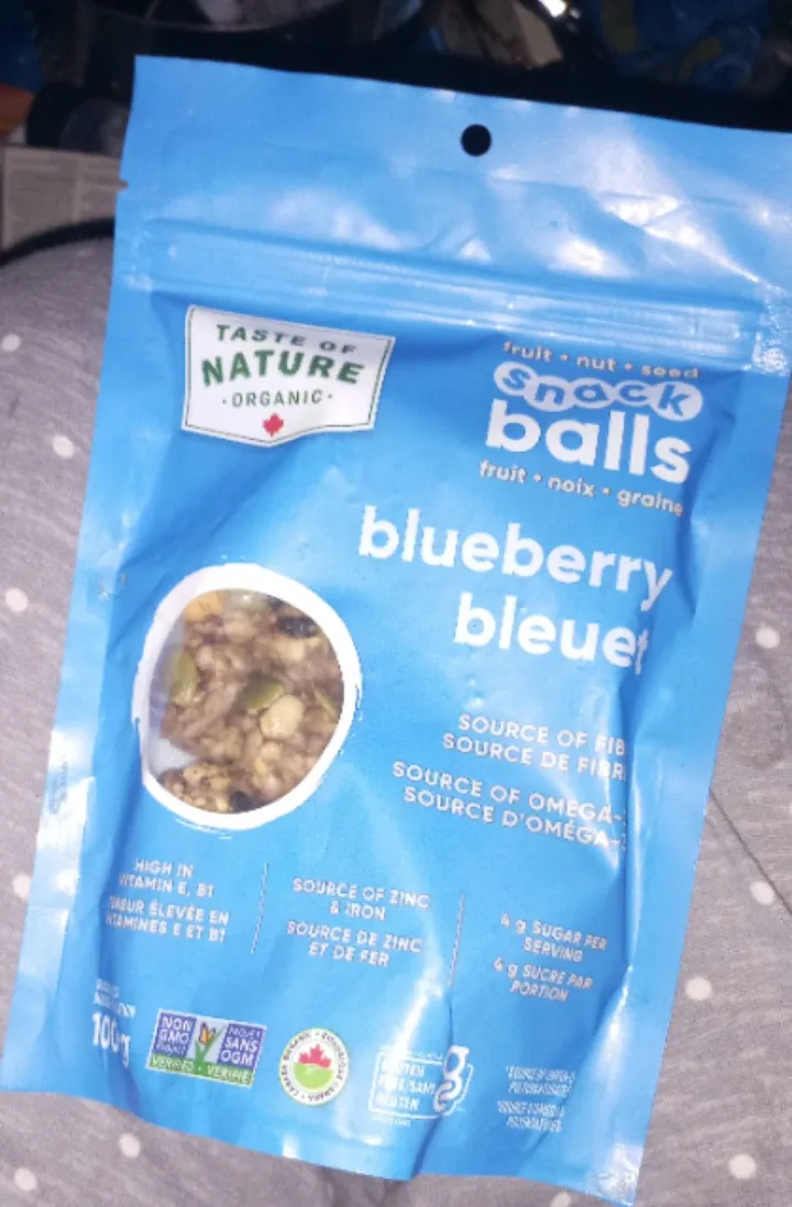Taste of Nature Blueberry Snack Balls