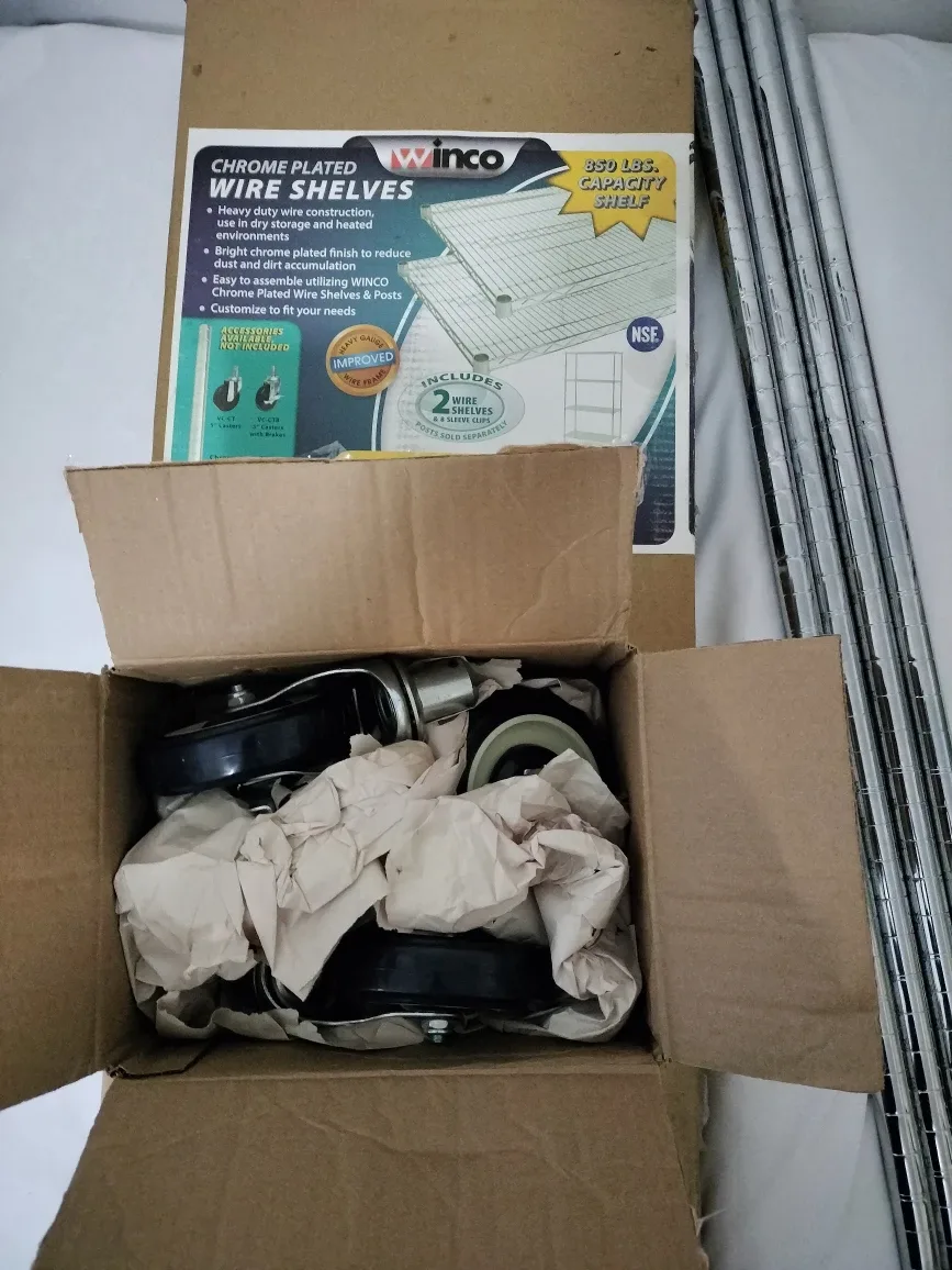 Winco Chrome Plated Wire Shelves - Heavy Duty