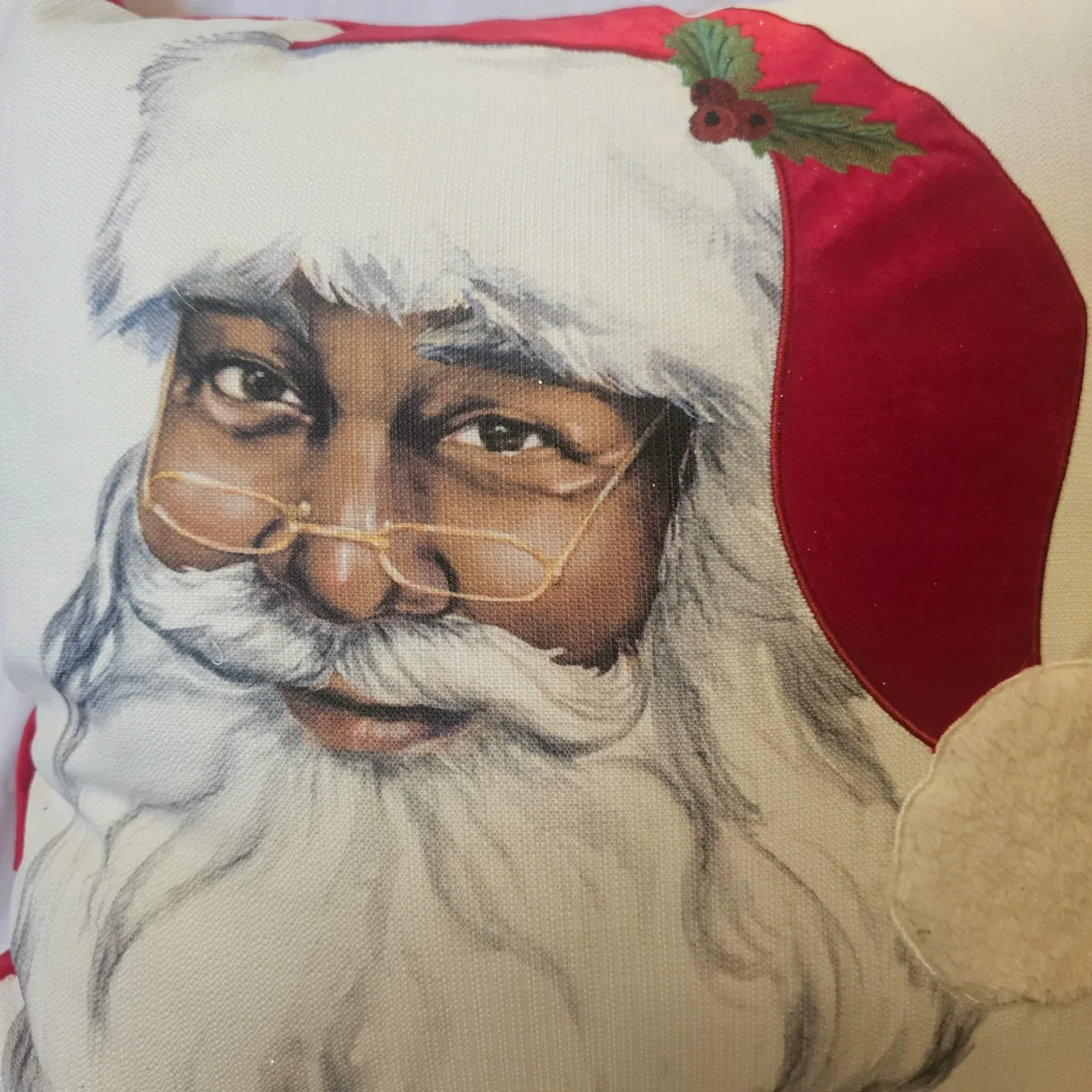 Multi-Coloured Storehouse Santa Claus Christmas Decor Pillow image indicator(2)