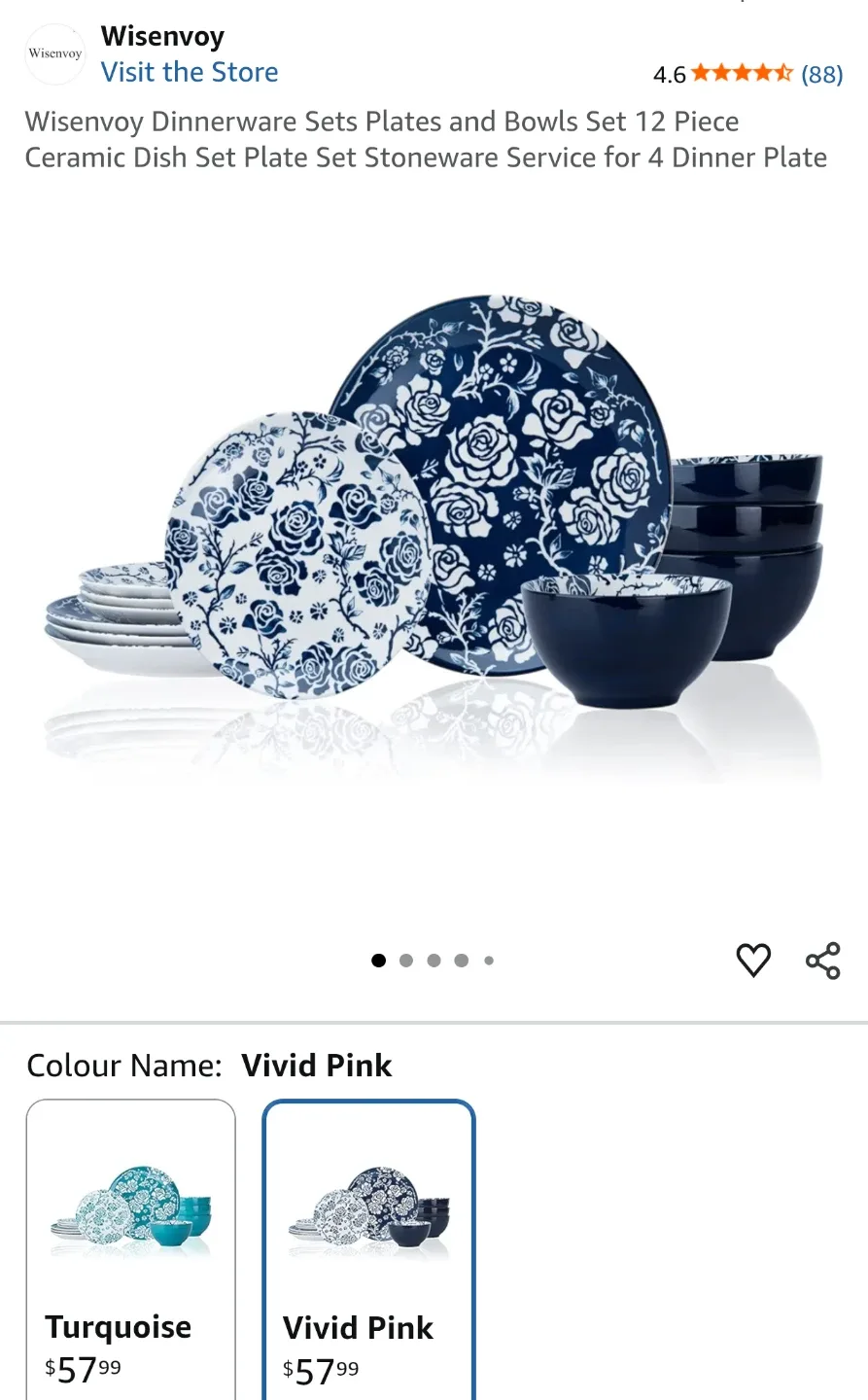 Wisenvoy 12-Piece Dinnerware Set - BNIB - Perfect gift