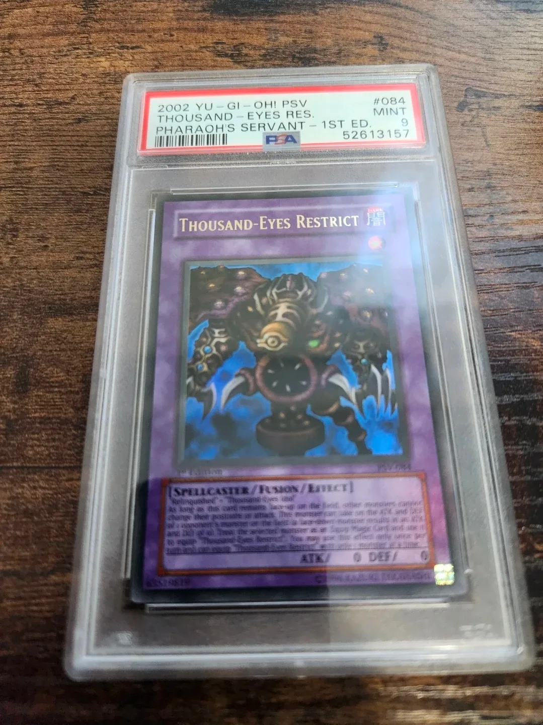 Yu-Gi-Oh! Thousand-Eyes Restrict PSA 9 Mint image indicator(2)