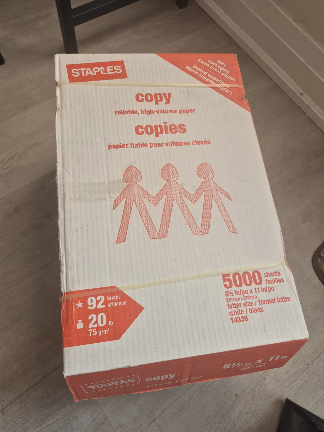 Staples Copy Paper - 5000 Sheets