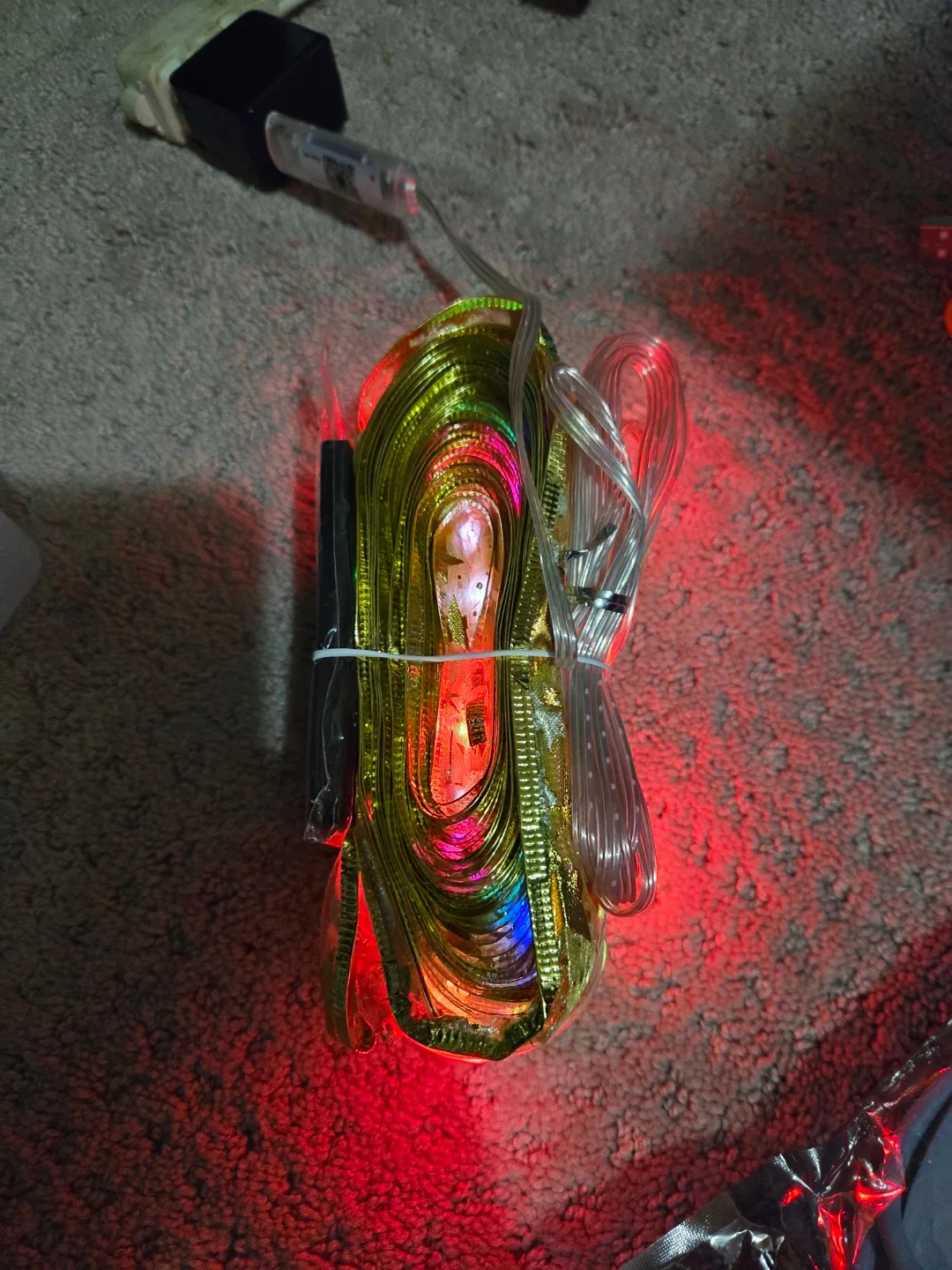 Christmas Ribbon Lights - Gold Decorations image indicator(4)