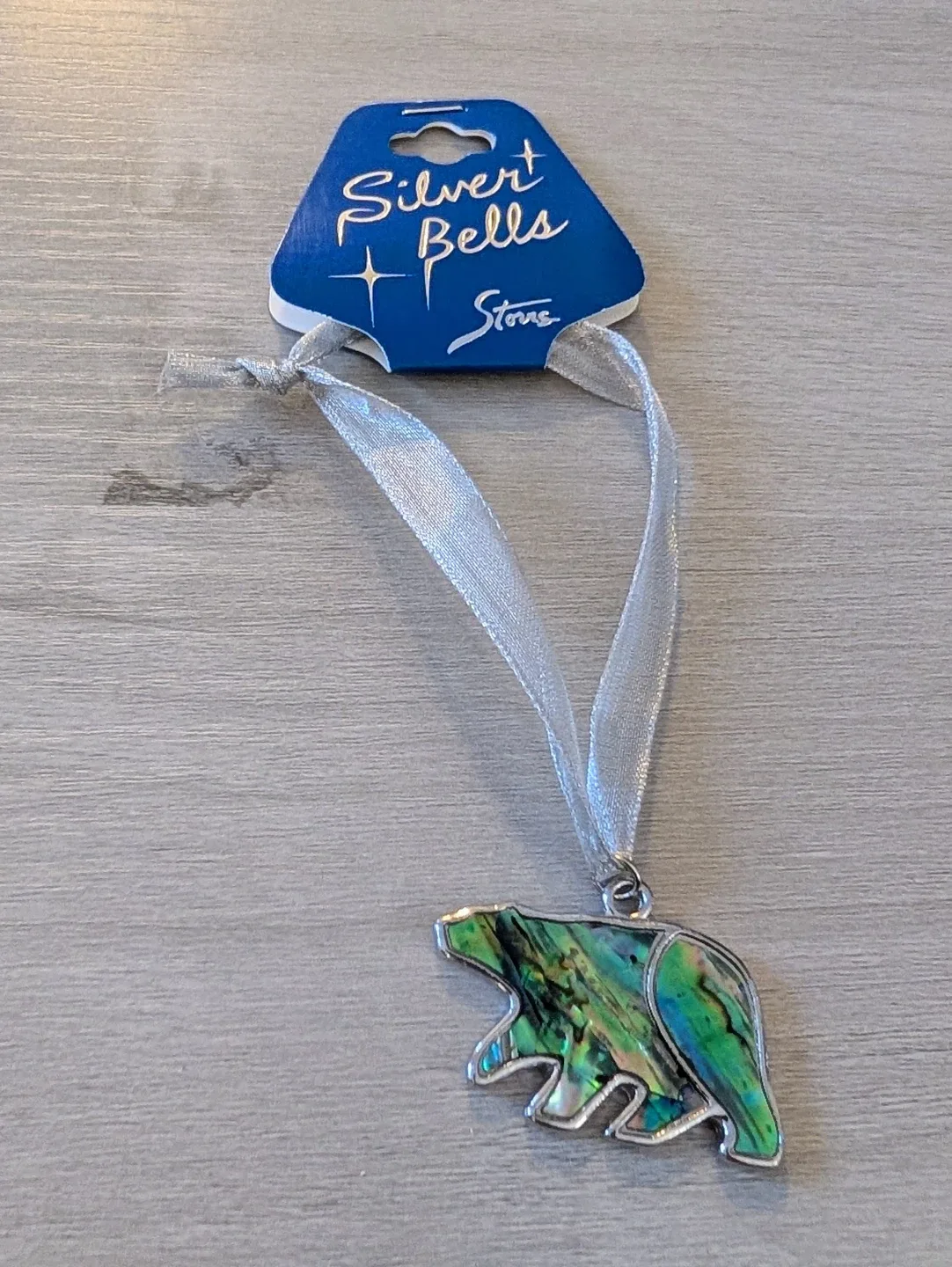 Brand New with Tags Silvert Bells Stone Bear Ornament