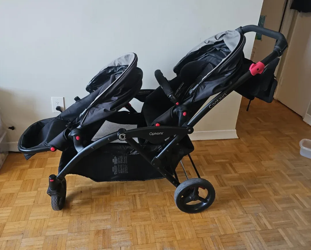Contours Options Double Stroller - Black