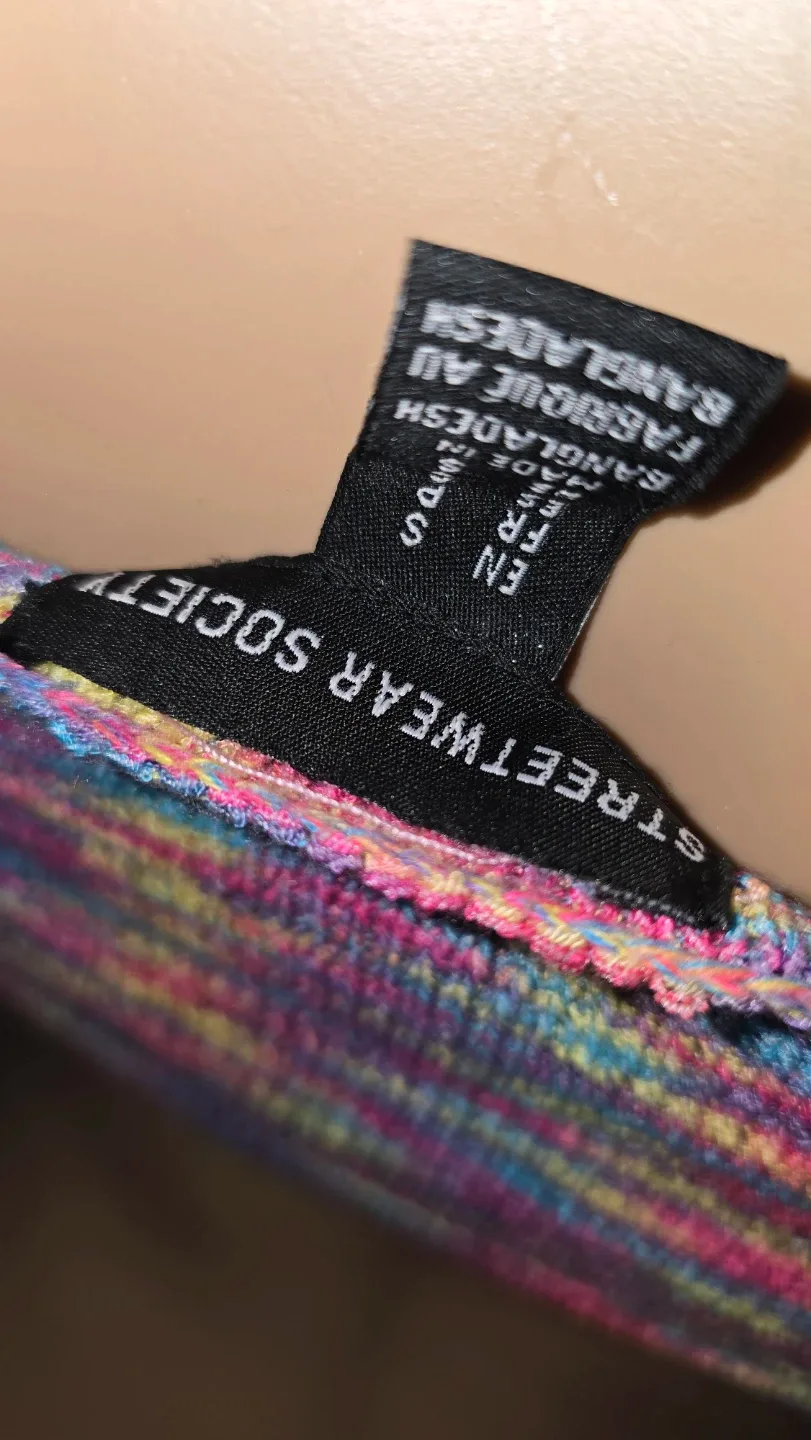Rainbow Knit Halter Dress Small #Cleanout image indicator(4)