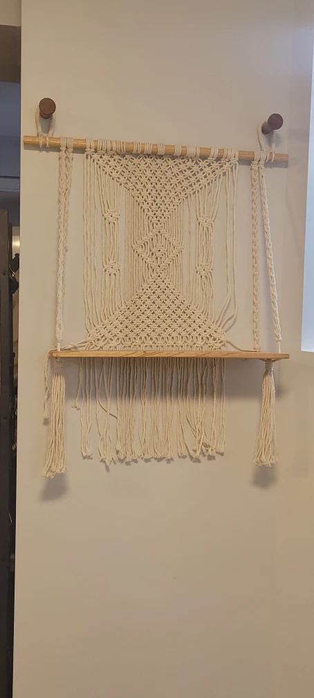 Macrame Wall Hanging Shelf