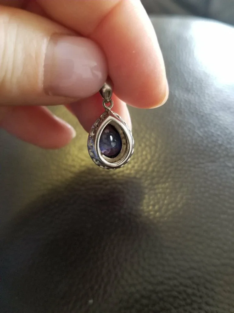 Blue sapphire Sterling Silver pendant image indicator(6)