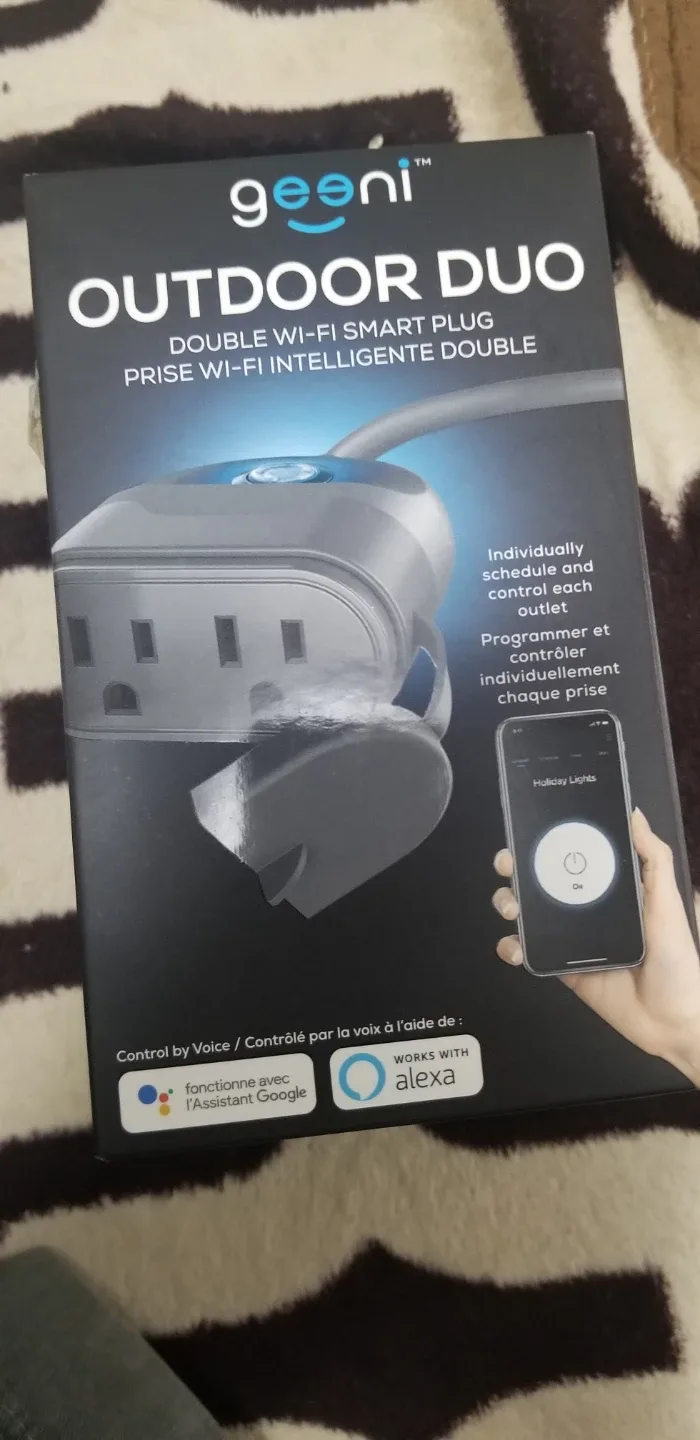 Brand New Geeni Outdoor Duo Wi-Fi Smart Plug - Dual Outlet