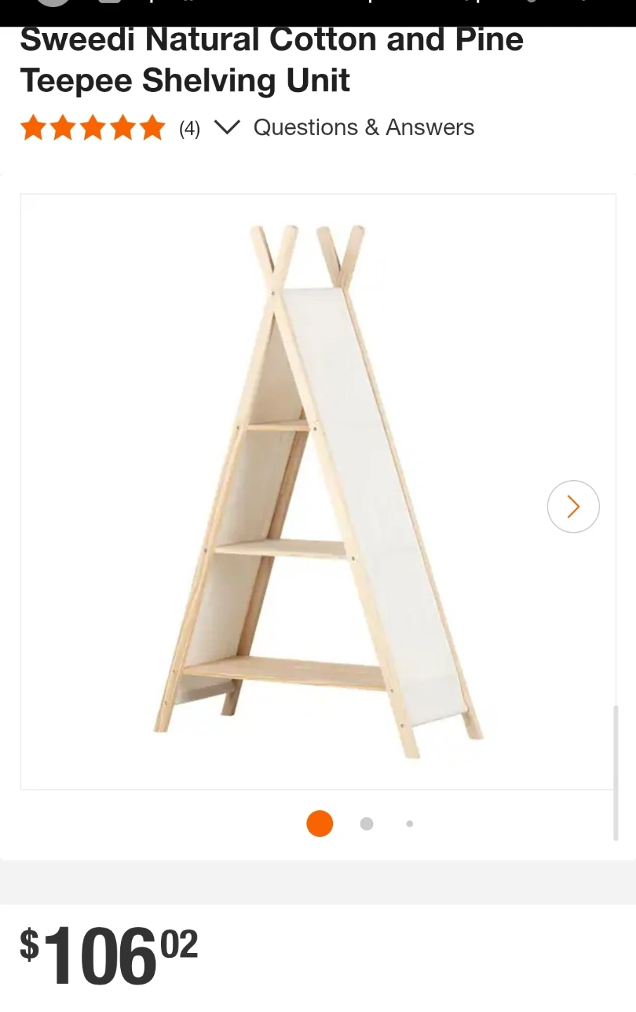 Need it GONE ASAP.!  Sweedi Teepee Shelving Unit - IKEA - photo 3