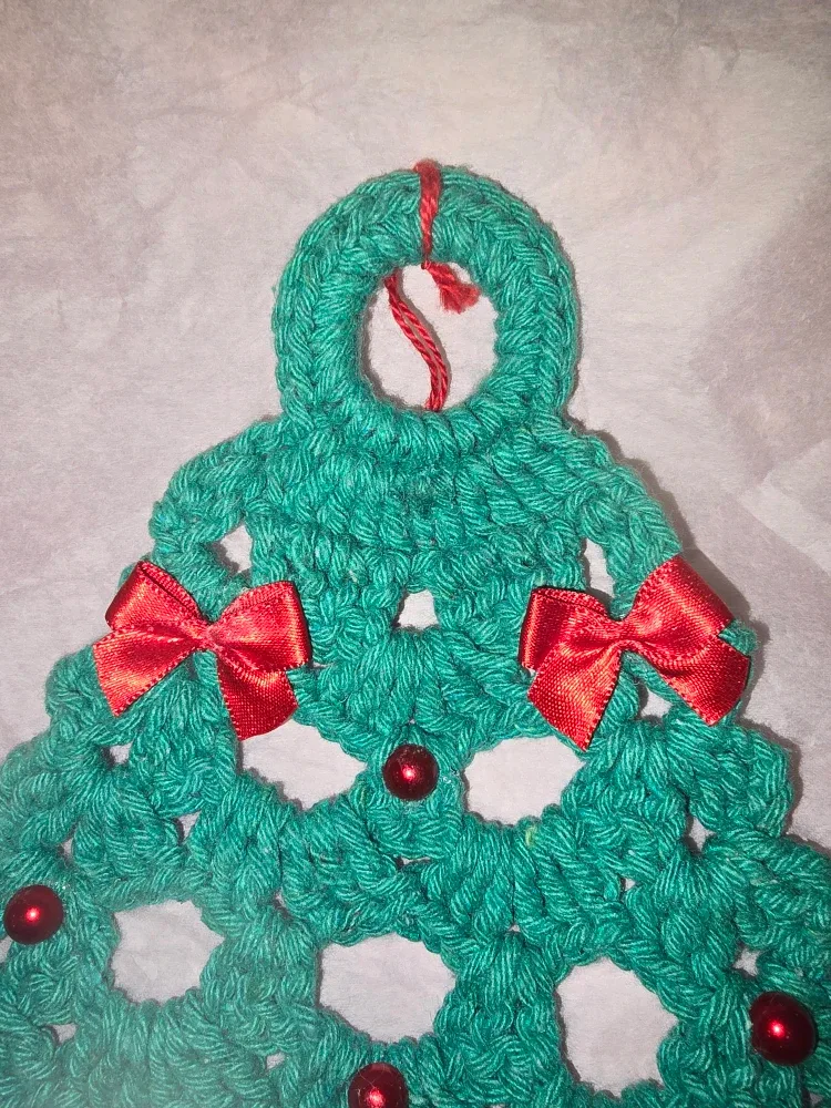 Open to offers: Crocheted Christmas Tree Decoration. #Cleanout image indicator(7)