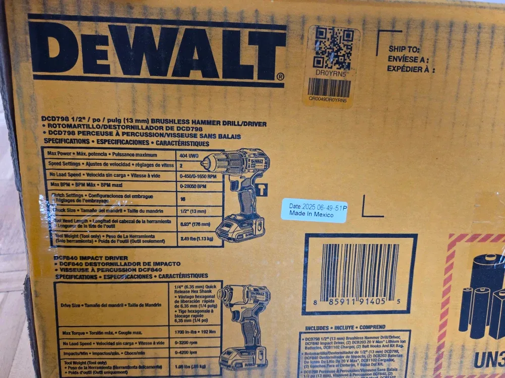 DeWalt DCK228D2 2-Tool Combo Kit - NEW