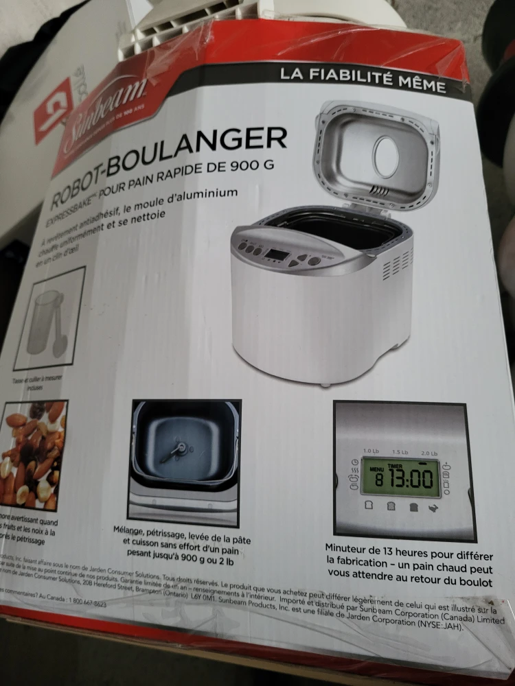 Sunbeam Expressbake Robot-Boulanger Bread Maker