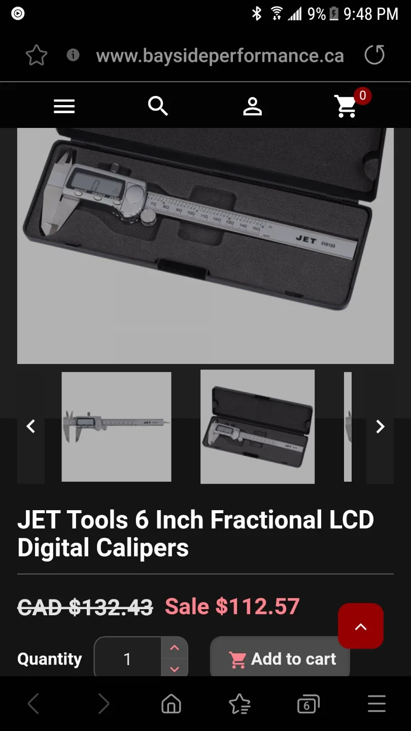 New JET Tools 6 Inch Digital Calipers