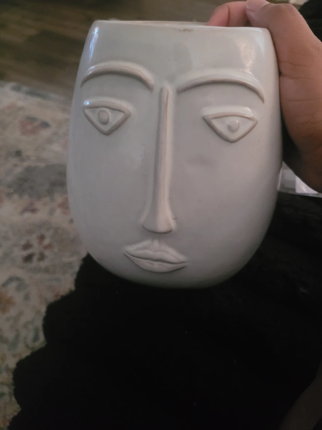 Face Design Flower Pot