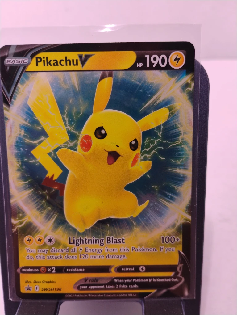 Pikachu V Pokemon Card promo swsh 198