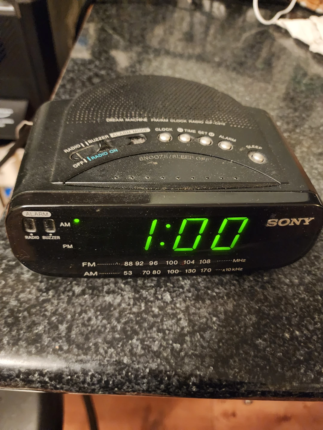 Sony ICF-C212 Dream Machine Clock Radio