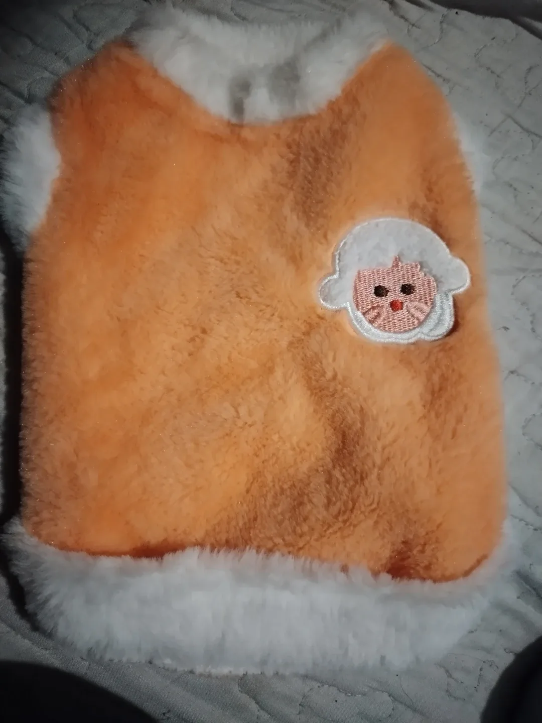 Orange & White pet vest