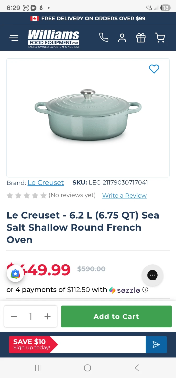 Le Creuset 6.3L Pistachio Oval French Oven - New in Box! - photo 2