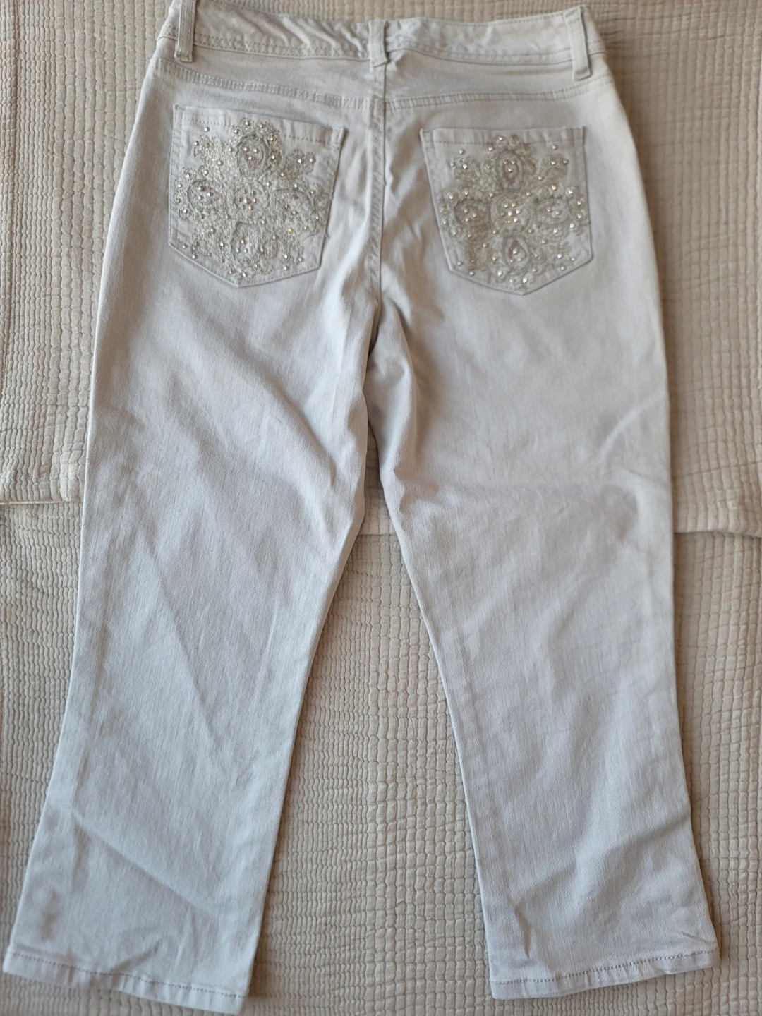 Nine West Jeans - Sz 6 embroidered pockets vintage y2k capri - photo 4