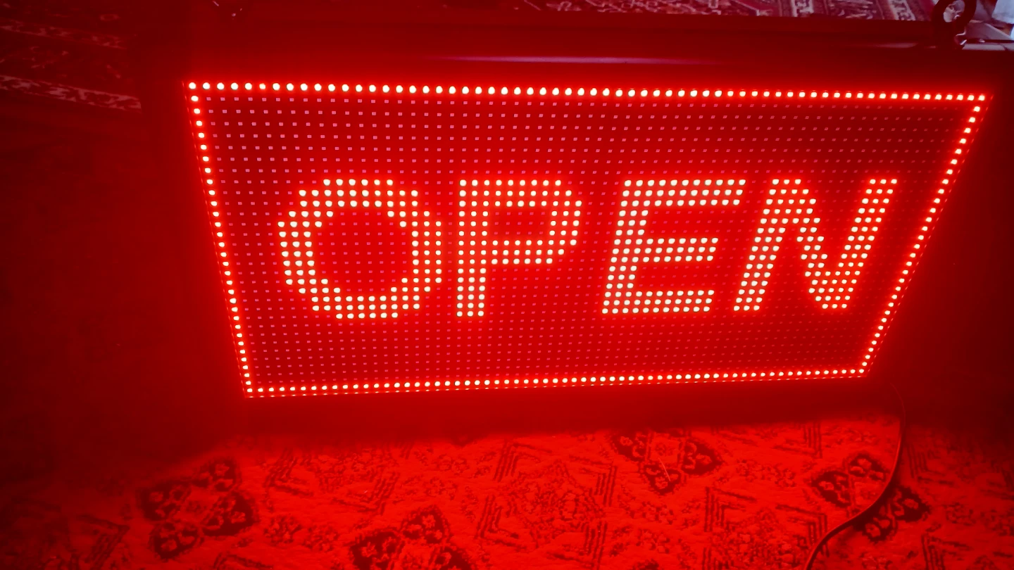 LED Open Sign - Bright Red - photo 2
