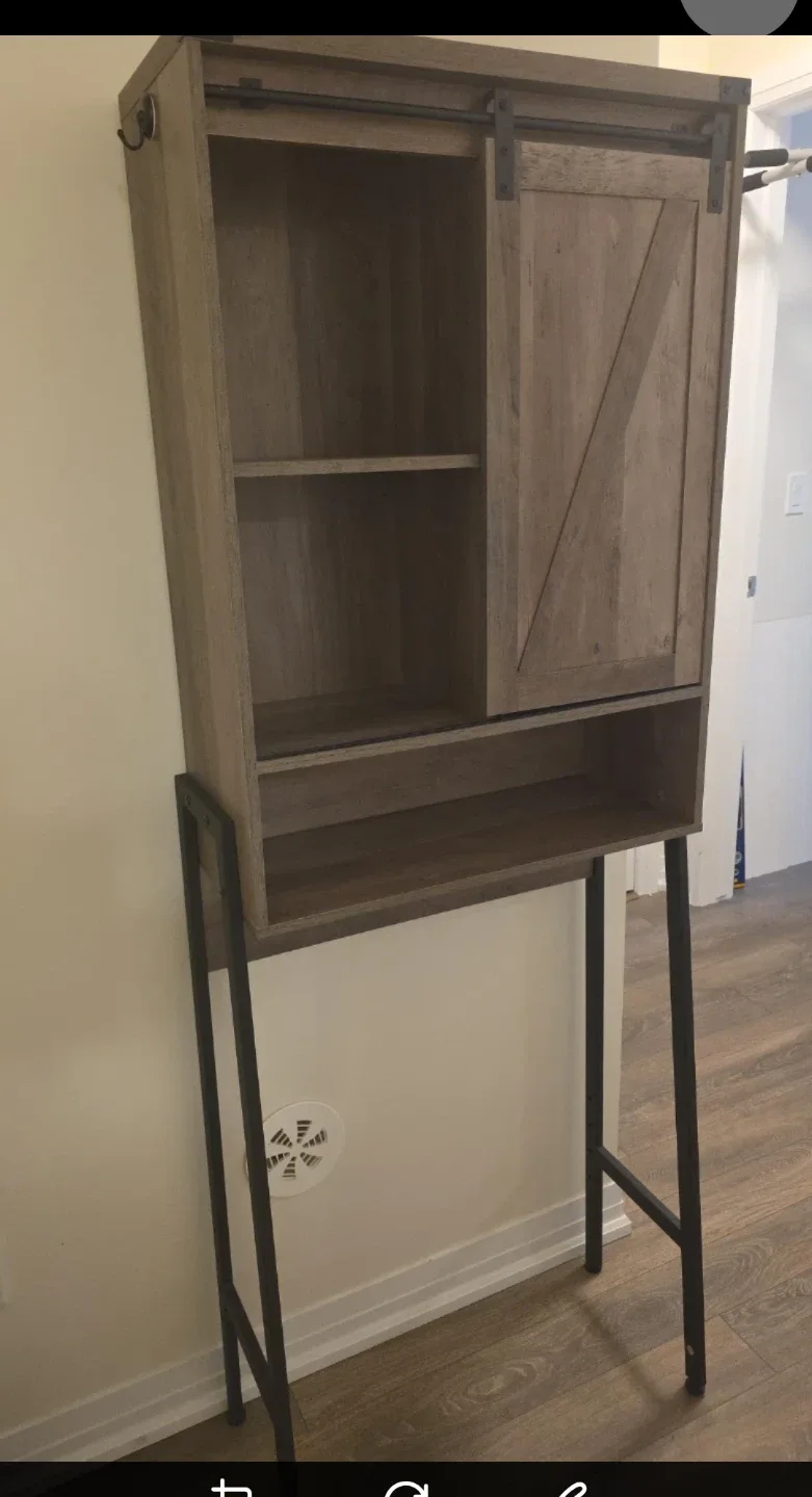 Rustic Over-the-Toilet Storage Cabinet