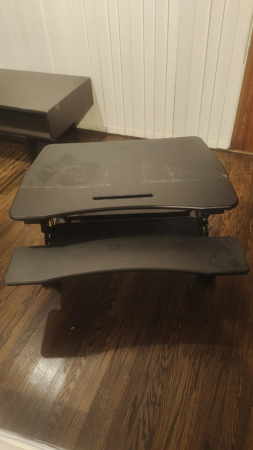 Moving Sale Black Adjustable Standing Desk