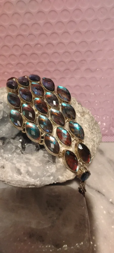 Sterling Silver Labradorite Bracelet