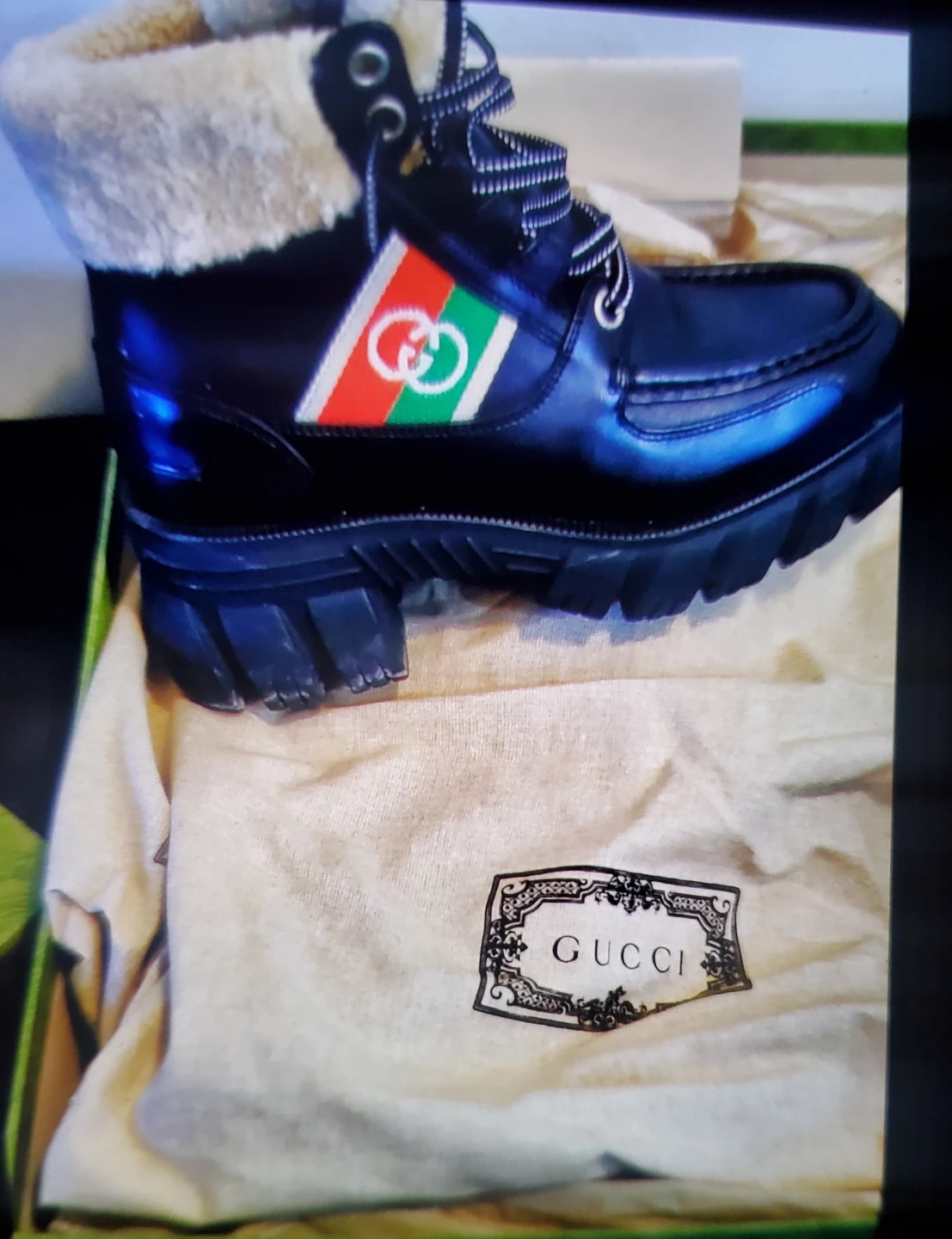 Gucci Black Leather Ankle Boots - photo 3