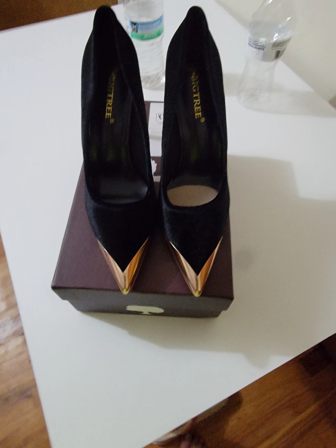 BIGTREE Black Pointed Toe Stiletto Heels - photo 3