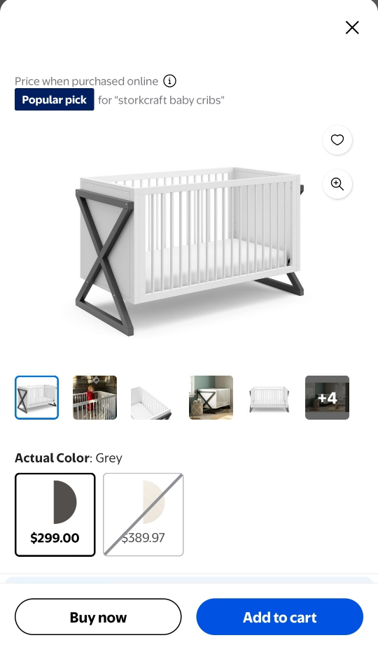 Storkcraft Equinox Convertible Crib - New in Box! - photo 3