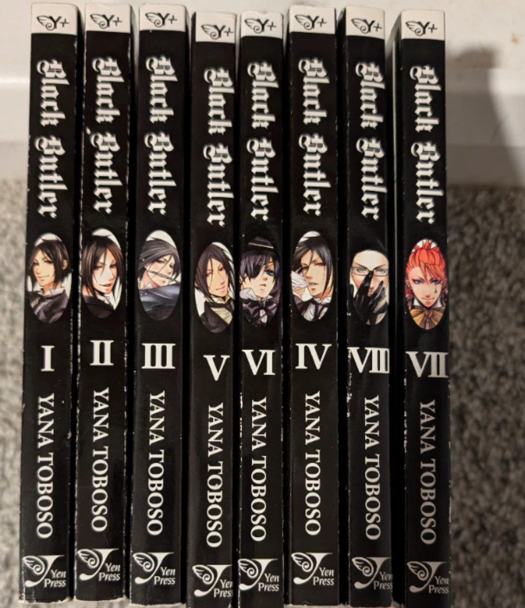Black Butler Manga Volumes I-VII by Yana Toboso