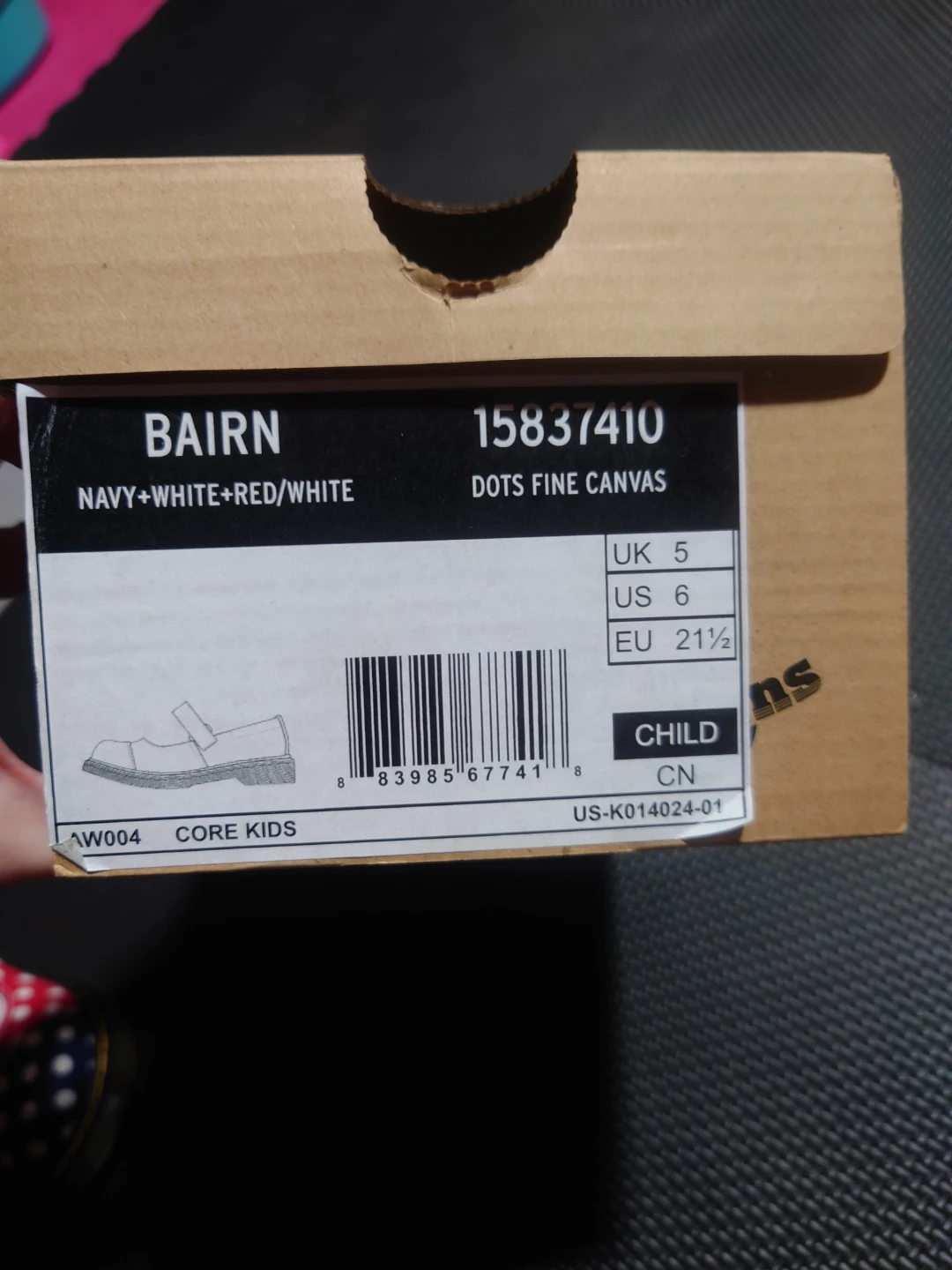 Dr. Martens Bairn Dots Fine Canvas Shoes - US 6 - photo 3
