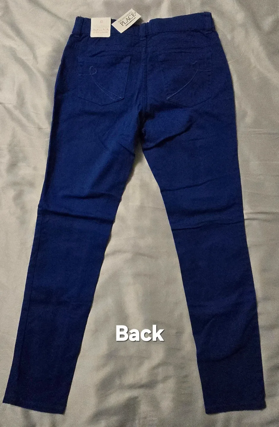 NEW! The Children's Place Royal Blue Jeggings! Girl's Size 12 image indicator(4)