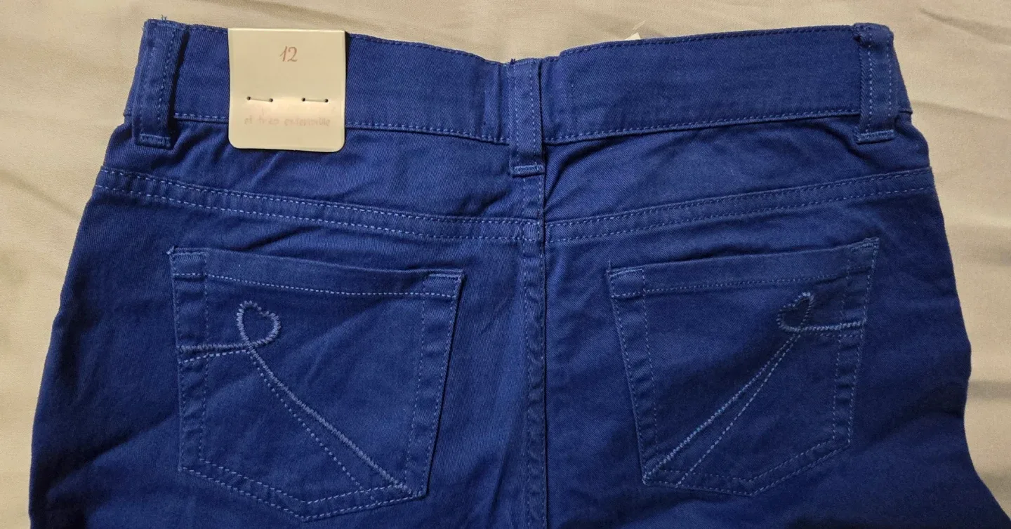 NEW! The Children's Place Royal Blue Jeggings! Girl's Size 12 image indicator(5)